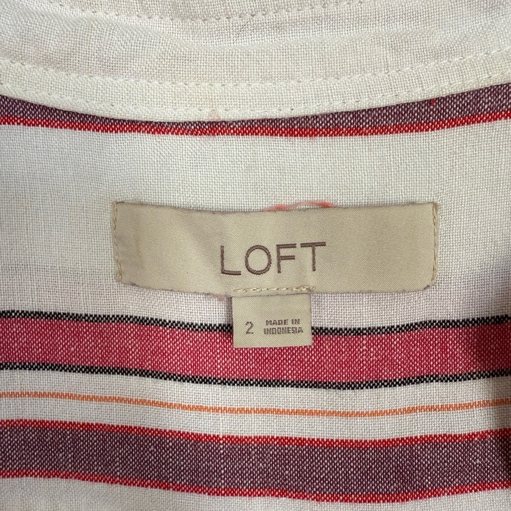 Loft linen button-up dress - Picture 4 of 6